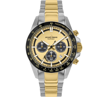 Jacques Lemans Eco Power 50-1D Uhr Herren Edelstahl Solar 10Bar